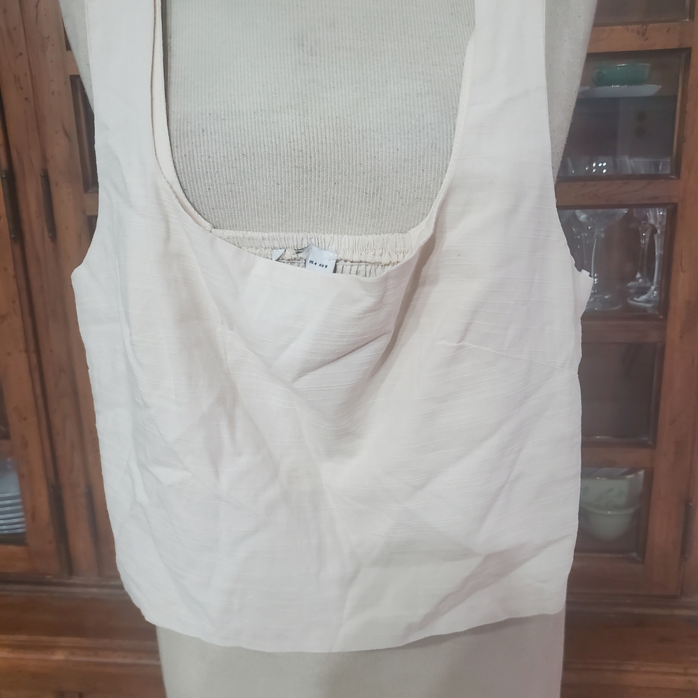 Women's Cream Wrap Mini Skirt - Picture 4 of 11